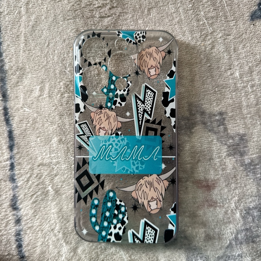 Stylish Blue and Black Phone Case